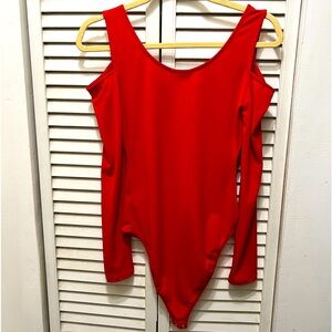 Red body suit   New no tags
